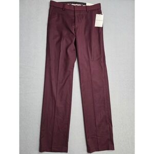 Ferrecci‎ Halo Slim Fit Dress Pants Men's 30x32 Burgundy Straight Leg Formal NWT
